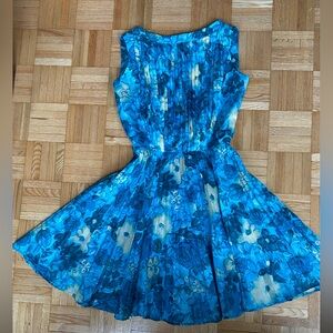 Vintage 1960s watercolour party dress